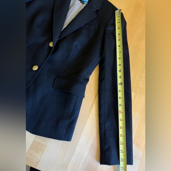 J. CREW Wool Iconic Schoolboy Blazer Black Size 00 - Picture 9 of 12